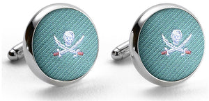 Jolly Roger: Cufflinks - Aqua