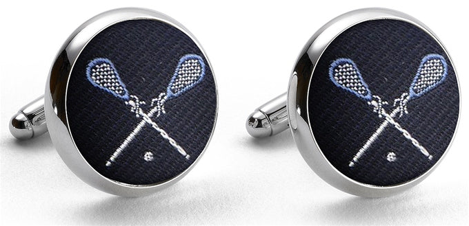 Lacrosse: Cufflinks - Navy