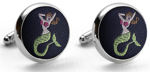 Mermaid: Cufflinks - Navy