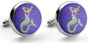 Mermaid: Cufflinks - Violet