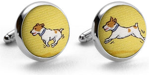 Playing Jacks: Cufflinks - Yellow