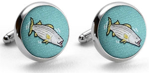 Hook, Line & Stripers: Cufflinks - Mint