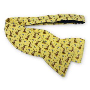 Dogleg on Six: Bow Tie - Yellow/Chocolate