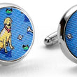 Load image into Gallery viewer, Give A Dog A Bone: Cufflinks - Blue
