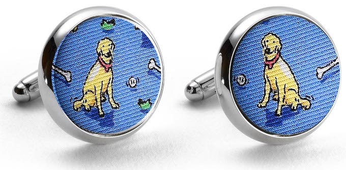 Give A Dog A Bone: Cufflinks - Blue