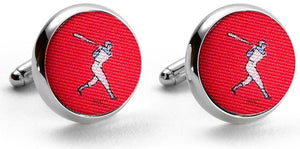 National Past-Tie: Cufflinks - Red