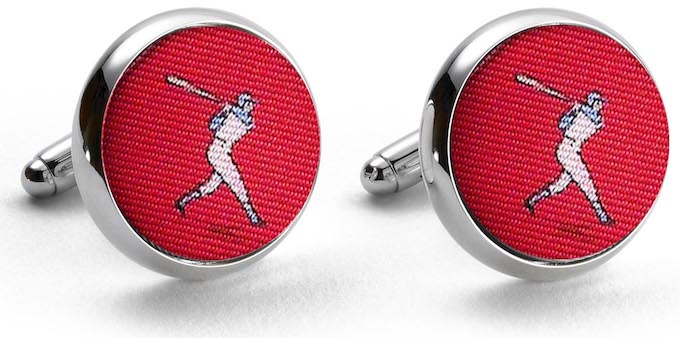 National Past-Tie: Cufflinks - Red