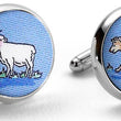 Load image into Gallery viewer, Wolf in Sheep&#39;s Clothing: Cufflinks - Blue
