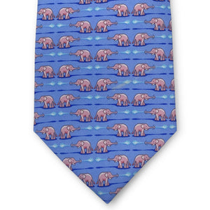 Elephant Bath: Tie - Blue