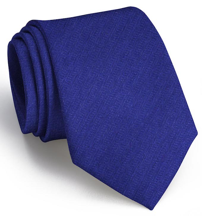 American Made Collared Greens Tie Navy Made in the USA