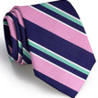 Load image into Gallery viewer, American Made Collared Greens Tie Navy/Pink Made in the USA
