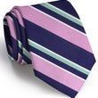 Load image into Gallery viewer, American Made Collared Greens Tie Navy/Pink Made in the USA
