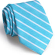 Load image into Gallery viewer, American Made Collared Greens Tie Turquoise/White Made in the USA
