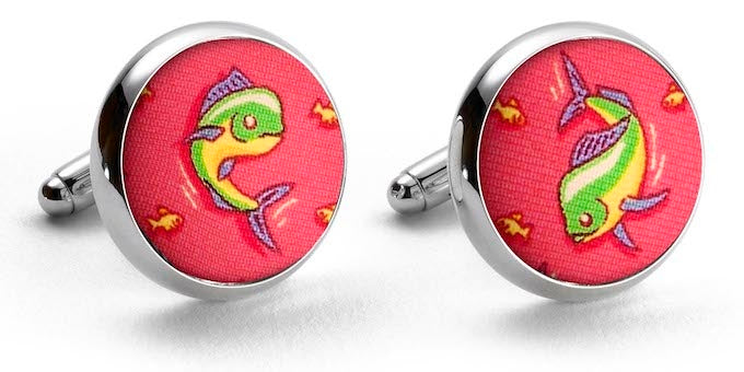 Mahi Madness: Cufflinks - Fuchsia