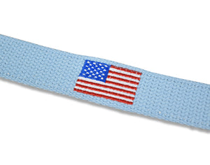 Star Spangled: Embroidered Belt - Light Blue