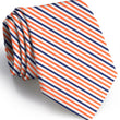 Load image into Gallery viewer, American Made Collared Greens Tie Orange/Navy Made in the USA
