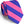 Load image into Gallery viewer, American Made Collared Greens Tie Fuchsia/Blue Made in the USA
