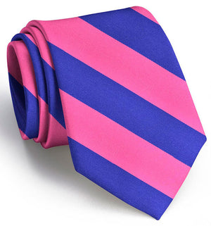 American Made Collared Greens Tie Fuchsia/Blue Made in the USA