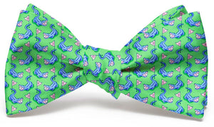 Hazard on Eight: Bow Tie - Green/Pink