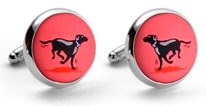 Black Lab Heaven: Cufflinks - Coral