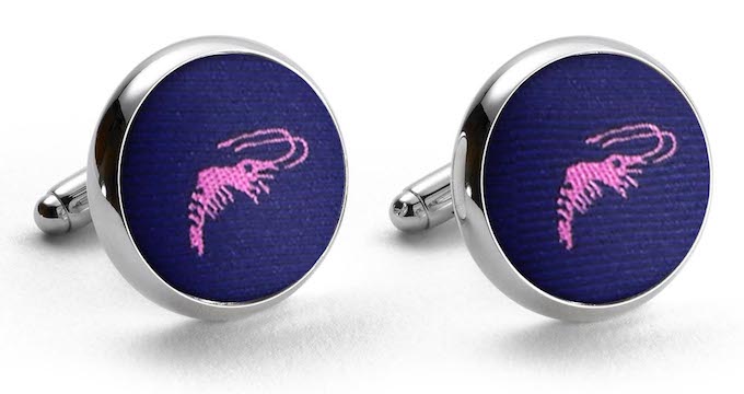 Crawfish: Cufflinks - Mid Blue