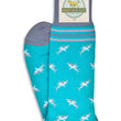 Load image into Gallery viewer, American Made Collared Greens Socks Blue Made in the USA
