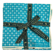 Load image into Gallery viewer, Flower Power: Cotton Pocket Square - Blue
