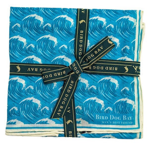 Big Time Breakers: Cotton Pocket Square - Blue