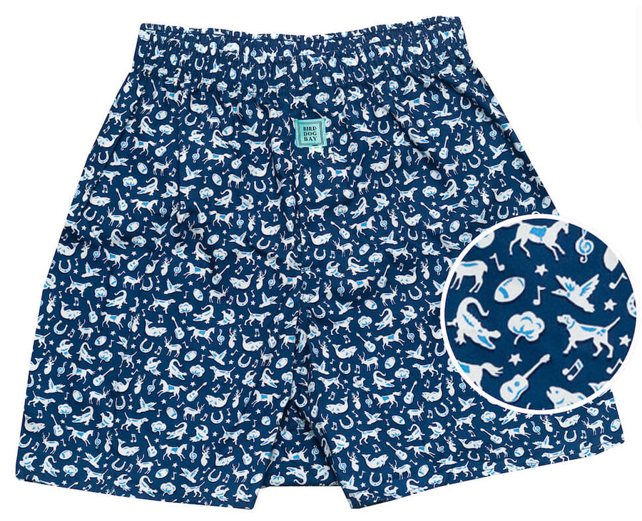Southern Soirée: Boxers - Dark Blue (S)
