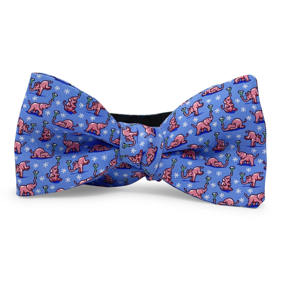 Pink Elephant Party: Bow Tie - Light Blue