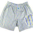 Load image into Gallery viewer, Gingham: Boxers - Sage/Blue
