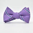 Load image into Gallery viewer, Boardroom Stripe: Bow Tie - Violet
