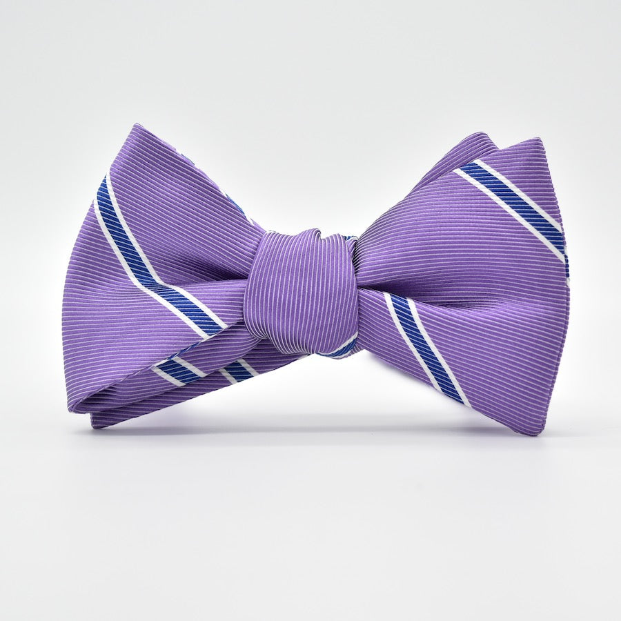 Boardroom Stripe: Bow Tie - Violet