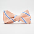 Load image into Gallery viewer, James: Bow Tie - Peach/Blue
