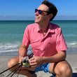 Load image into Gallery viewer, Palmetto Moon: Upcycled Surf Polo - Coral
