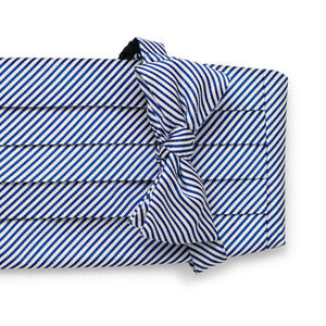 Signature Stripe: Cummerbund Set - Navy