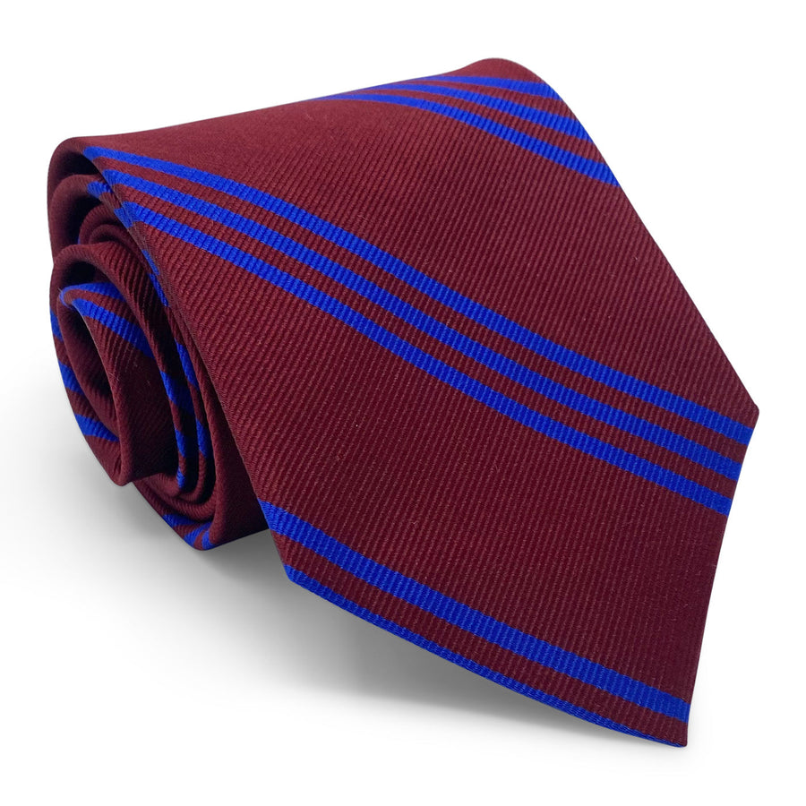 College Collection Stripes: Tie - Marroon/Blue