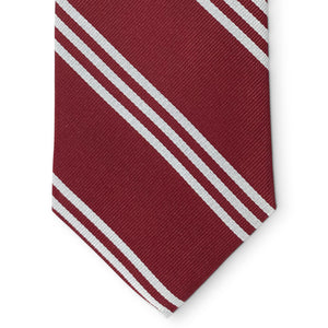 College Collection Stripes: Tie - Maroon/Navy