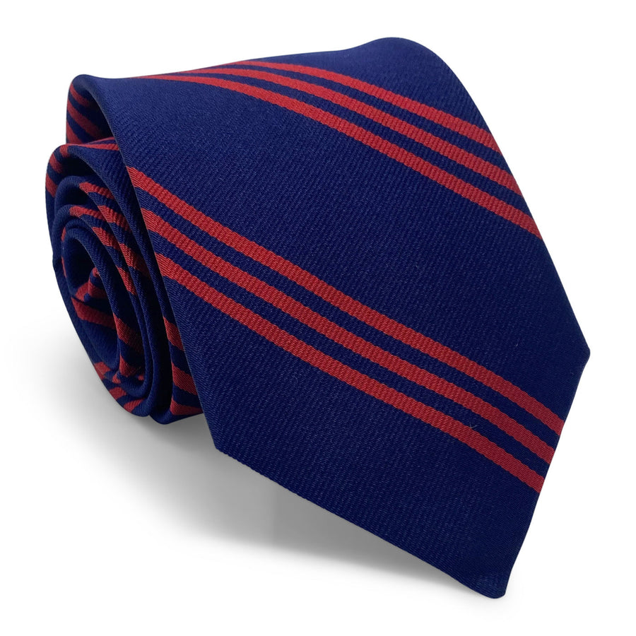 College Collection Stripes: Tie - Navy/Red