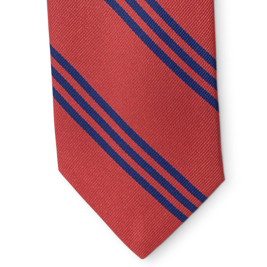 College Collection Stripes: Tie - Red/Navy