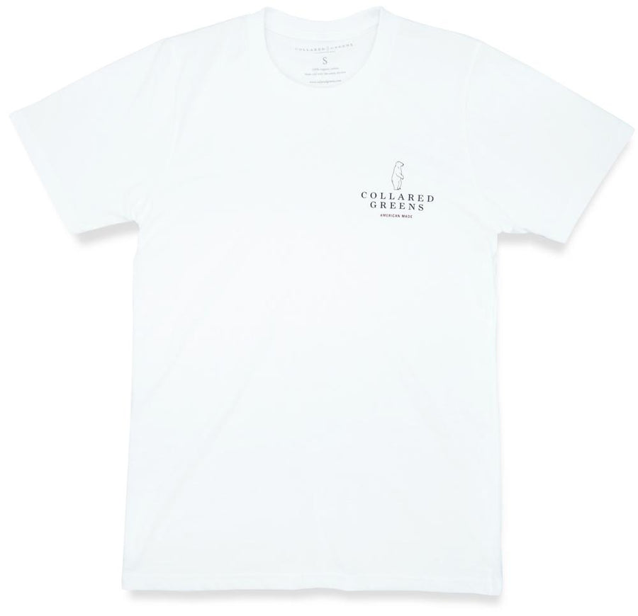 Christmas Canoe: Short Sleeve T-Shirt - White