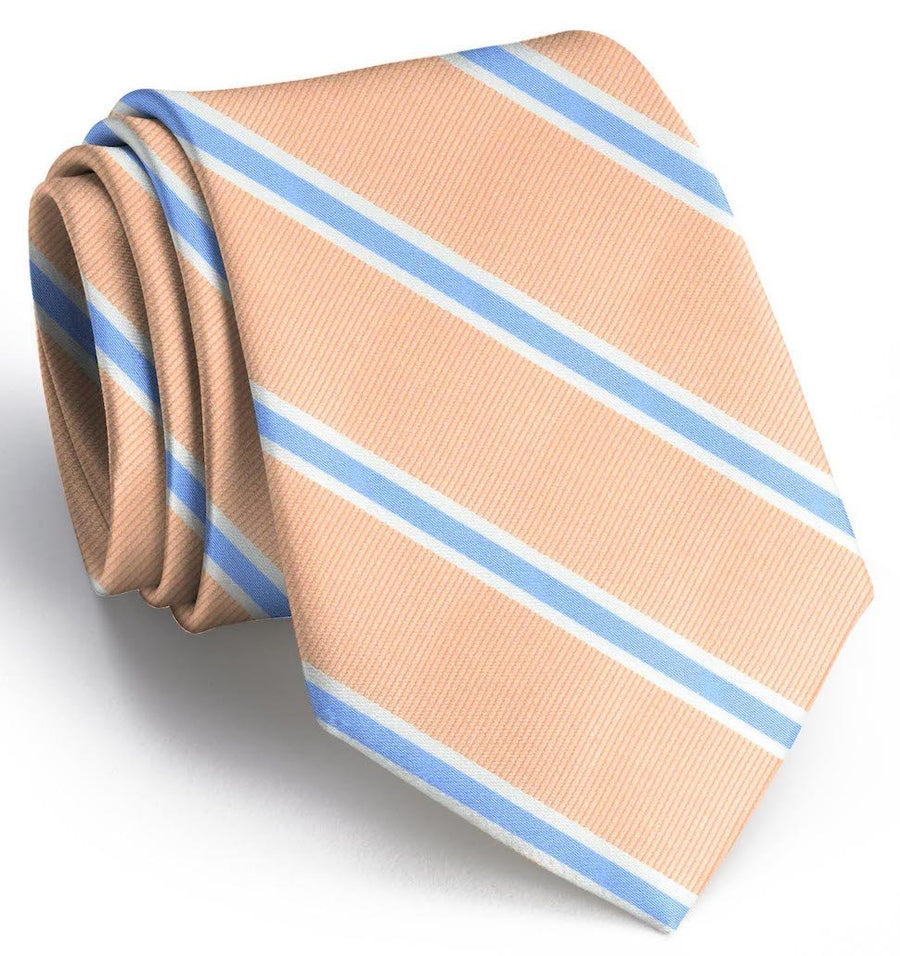 James: Tie - Peach/Blue