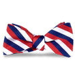Load image into Gallery viewer, USA Stripes: Bow Tie - Red/White/Blue
