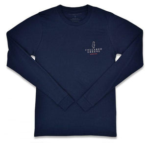 Charleston Blue Crab: Kid's Long Sleeve T-Shirt - Navy