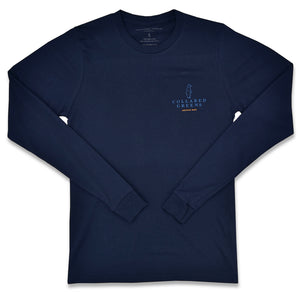 Rainbow Trout: Long Sleeve T-Shirt - Navy