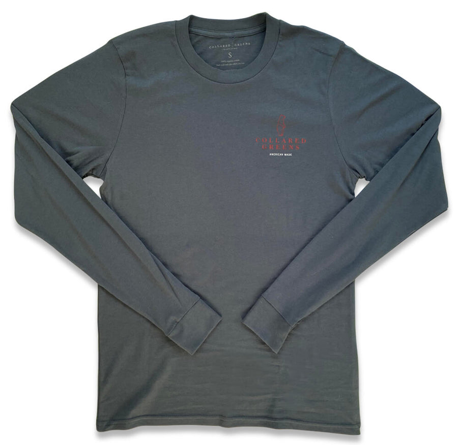 Bulldog Blues: Long Sleeve T-Shirt - Steel Blue