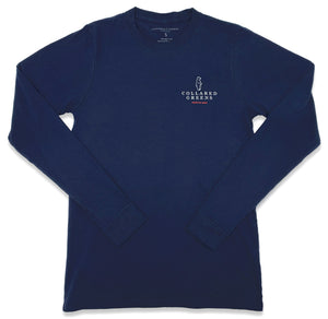 Trout Flag: Long Sleeve T-Shirt - Navy