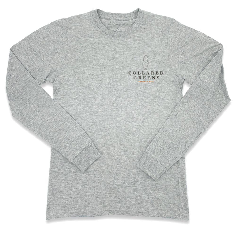 Jeep Dog: Long Sleeve T-Shirt - Gray