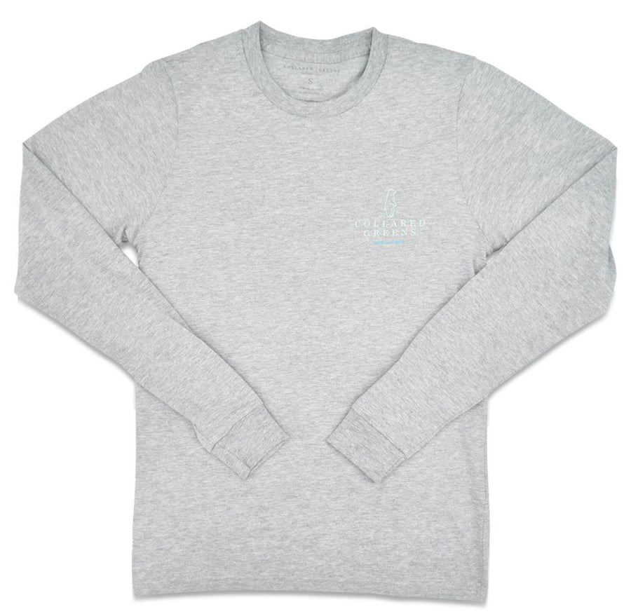 Trout Flag: Long Sleeve T-Shirt - Gray