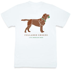 Good Boy: Chocolate Lab: Short Sleeve T-Shirt - White